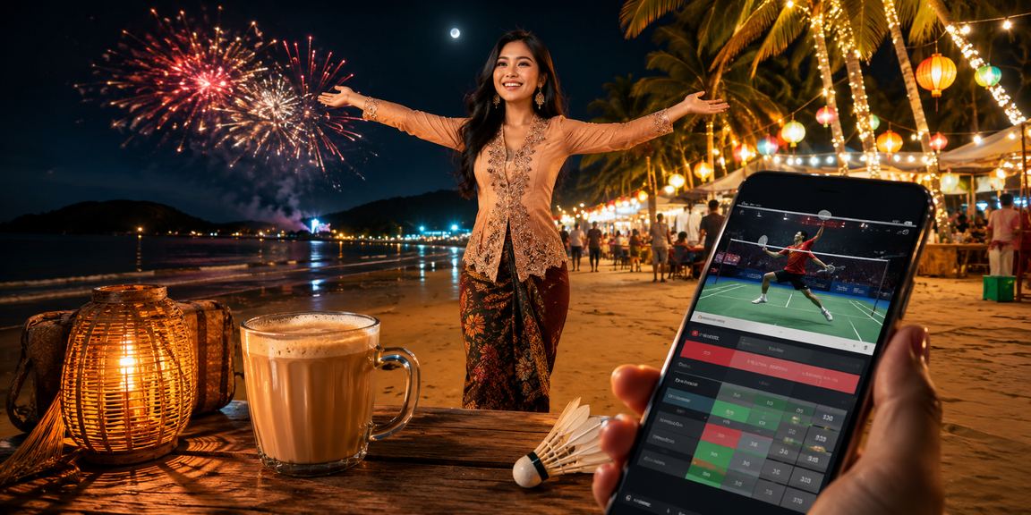 Pengguna Malaysia mengakses platform e-sukan melalui telefon pintar di Langkawi