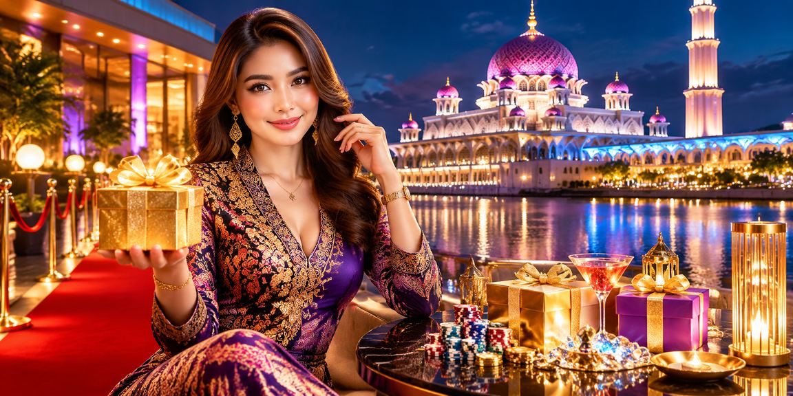 Ilustrasi proses deposit dengan corak batik Malaysia di Putrajaya untuk platform rj45